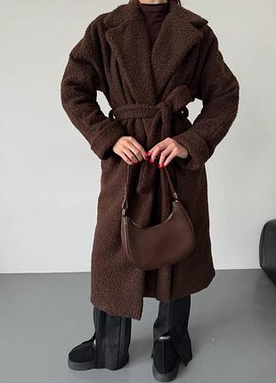 Пальто оверсайз букле