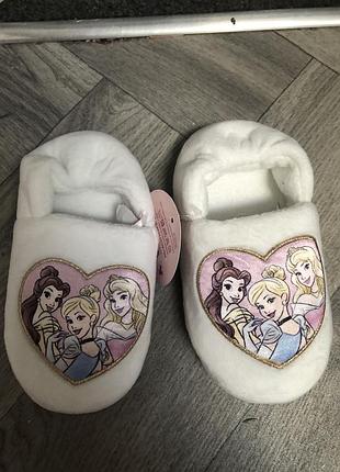 Нові капці новые тапочки на девочку  принцессы дисней princess disney
