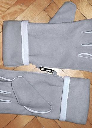 Стильные сток фирменные перчатки софтшелл grebe.germany.м
