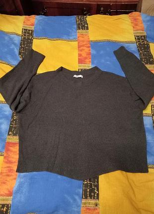 Жіночий светр - топ, over size, zara knit, p. 50,