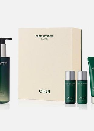 Гель для очищения кожи o hui prime advancer gel to foam deep cleanser set