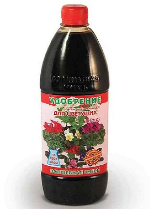 Добриво органо-мінеральне рідке для квітучих, 500мл тм волшебная смесь