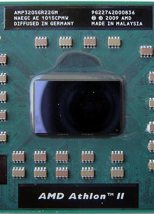 Процесор для ноутбука 2ядра amd athlon ii dual-core p320 2.1ghz socket s1 (s1g4)