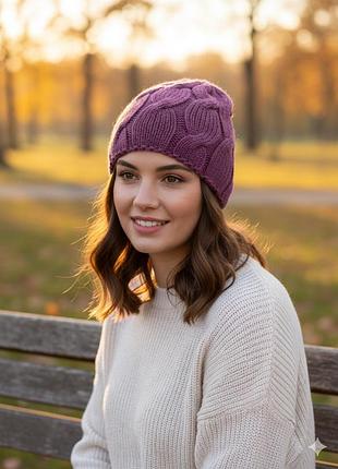 Шапка зимова, тепла, ручна робота