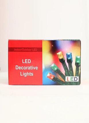 Гірлянда різнокольорова. електрична гірлянда. led гірлянда