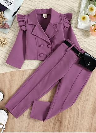 Костюм для девочки жакет в брючки