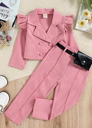 Костюм для дівчинки жакет і брюки