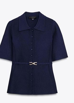 Сорочка zara синя у розмірі л