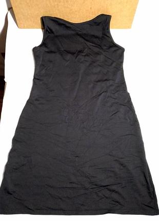 Черная ночнушка сарафан комбинация туника с м 12 плотная мягкая, topshop