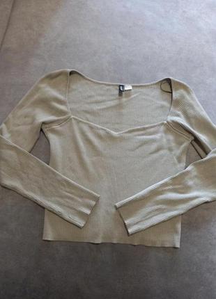 Лонг в рубчик лонгслів кофта