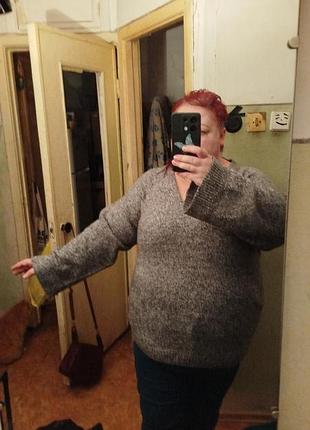 Теплий пуловер великого розміру 4