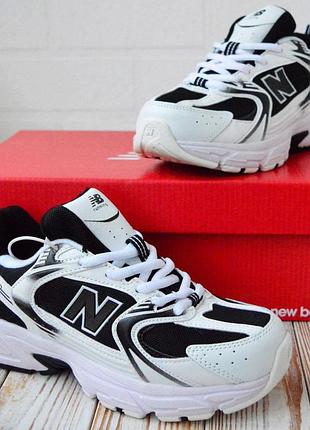New balance 530 white black женские зимние ❄️ кроссовки новые (арт.5138)