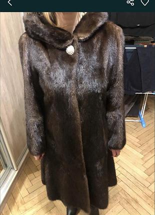 Шуба з хутра норки