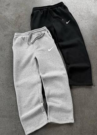 Спортивные штаны мужские / женские серые меланжевые черные на флисе теплые осенние весенние зимние