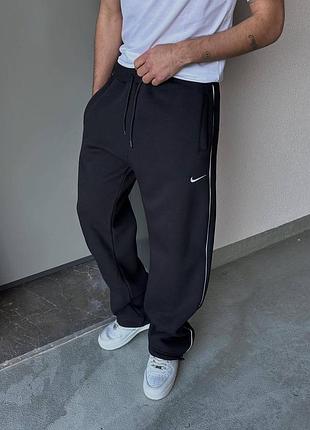Спортивные штаны мужские / женские черные осенние весенние летние