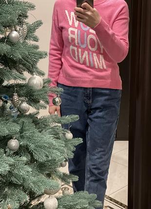 Яркий шерстяной пуловер 50% wool 9