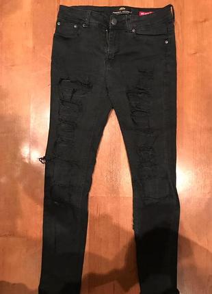 Черні модні чоловічі джинси cosmic jeans