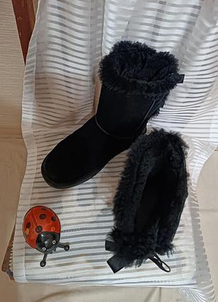 Угги женские ugg classic зимние черные овчина 41