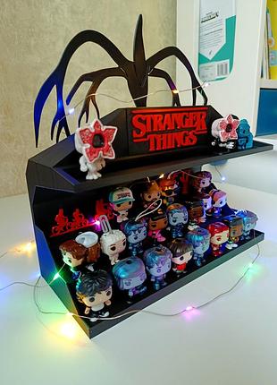 Стенд для фігурок kinder joy  stranger things  funko pop дивні дива 3