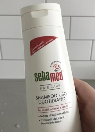 Професійний шампунь sebamed 200 ml для сухого та нормального волосся, для щоденного використання