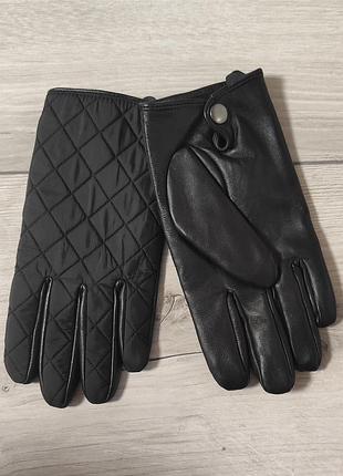 Рукавички avenue шкіра + стьобана плащівка розмір м повномірний