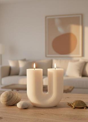 Свічка з соєвого воску.
як джерело світла, тепла, як декор, який подарунок.
ширіна 8.5 см, висота 9 см