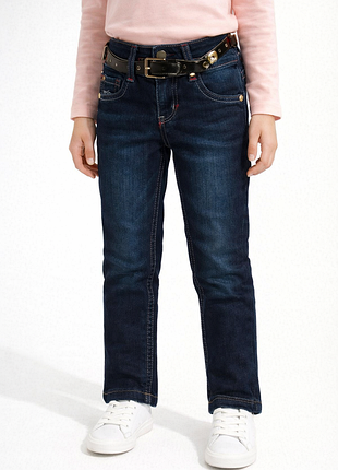 Теплые джинсы для девочек 5-6 лет