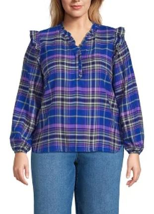 Блузка женская батал хлопок