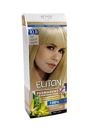 Стойкая крем-краска для волос «elitan» intensive and natural color, 10.11 — натуральный блонд