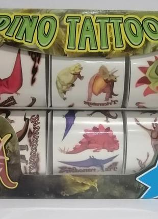 Набір дитячих тимчасових татуювань dino tattoos, josef otten