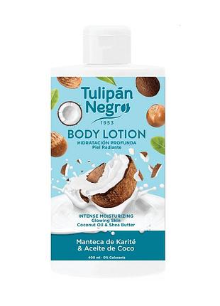 Лосьон для тела масло ши и кокос, tulipan negro, 400 мл