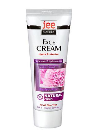 Крем для обличчя jee cosmetics "hydra protector" зволожуючий з екстрактом півонії та гіалуроновою кислотою, 75 мл