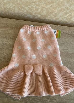 В’язана сукня для маленької собачки