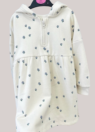 George утепленное платье для девочки 1-2роки (98) молочный цвет