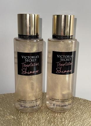 Спрей міст для тіла парфумований з блиском victoria’s secret духи temptation