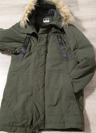 Теплая куртка- парка для подростка