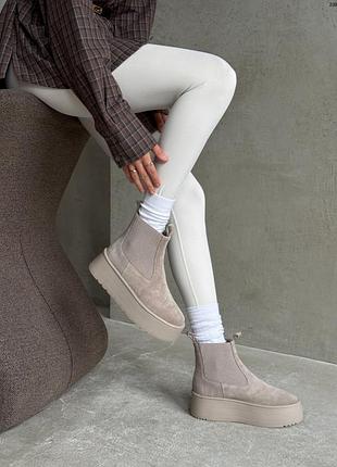 Натуральные замшевые женские угги