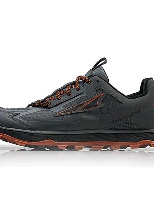 Чоловічі трейлові кросівки altra lone peak 4.5 — оранжеві/сірі