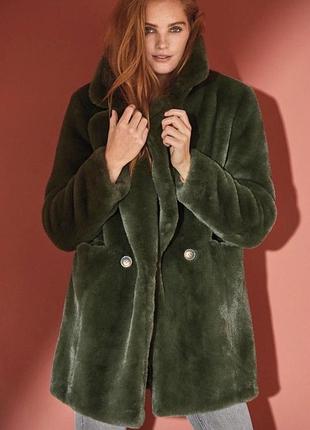 Чврівна та тепла шубка next, розмір xs-s