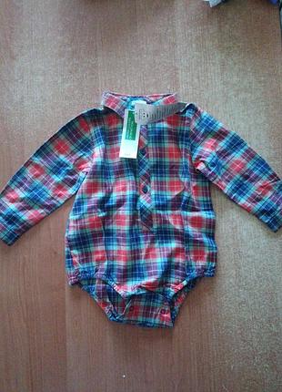Боди рубашка для мальчика