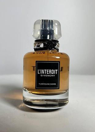 Парфюмированная вода givenchy l'interdit tubereuse noire, 80 мл