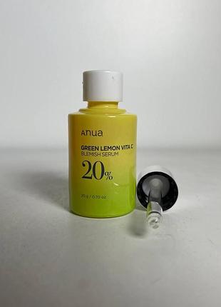 Увлажняющая сыворотка anua green lemon vita c blemish serum 30 мл