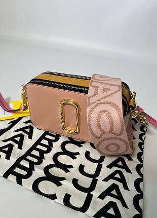 Кожаная сумка marc jacobs the snapshot rose multi