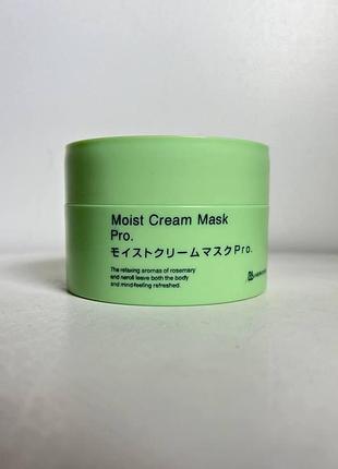 Зволожувальна плацентарна крем-маска для обличчя та шиї bb laboratories moist cream mask pro