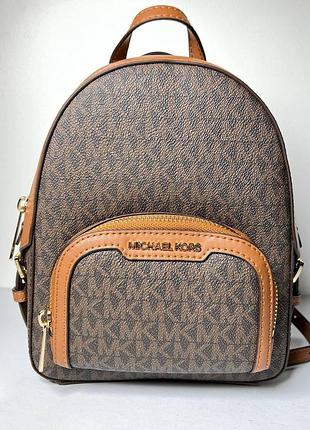 Рюкзак жіночий michael kors jaycee extra-small коричневый