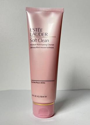 Гель для умывания estee lauder soft clean moisture rich foaming