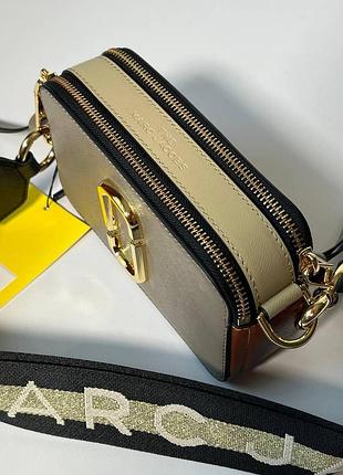 Шкіряна сумка marc jacobs snapshot camera bag cement multi 4