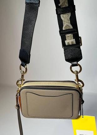 Шкіряна сумка marc jacobs snapshot camera bag cement multi 6