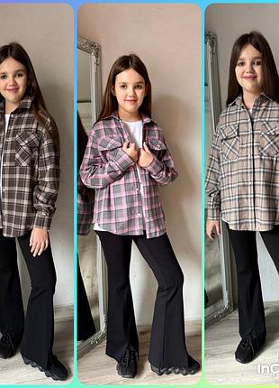 Фланелева сорочка для дівчинки