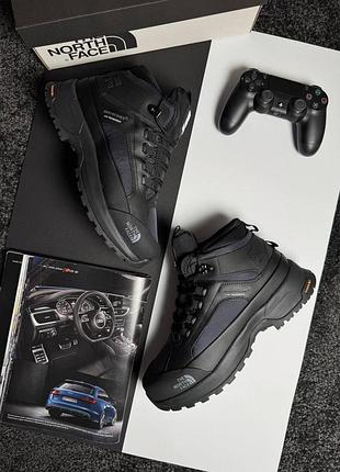 ❄️зимові чоловічі кросівки the north face x soukuu glenclyffe fur black navy